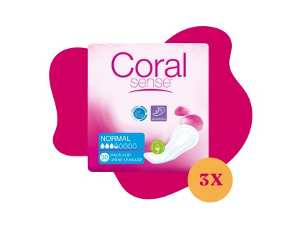 Balíček vložiek CORAL NORMAL na jeden mesiac