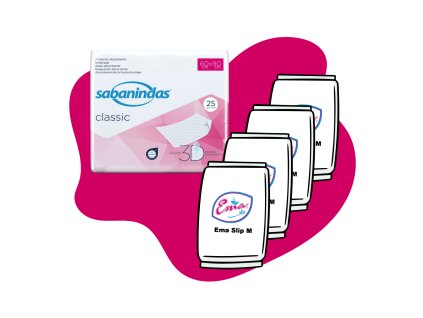 Balíček EMA Slip M a Sabanindas podložka 90x60