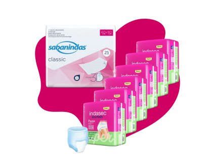 Balíček INDASEC Super L a Sabanindas podložka 90x60