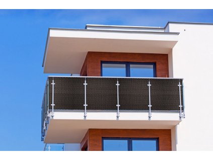 Zástěna na balkon ratanová, výška 90 cm - balení 5 m, barva tmavě hnědá RD01