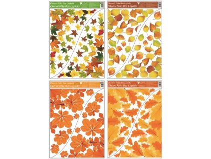 Okenní fólie rohová 42x30 cm, podzimní listí