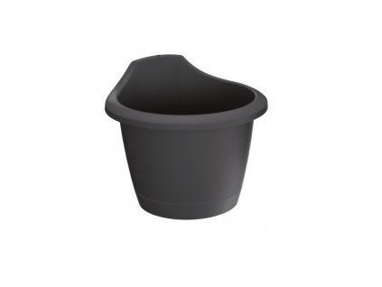 Květináč na zeď RESPANA průměr 24 cm - barva antracit