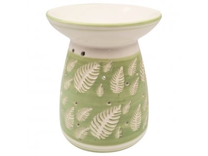 Aromalampa keramická s listy, 16 cm