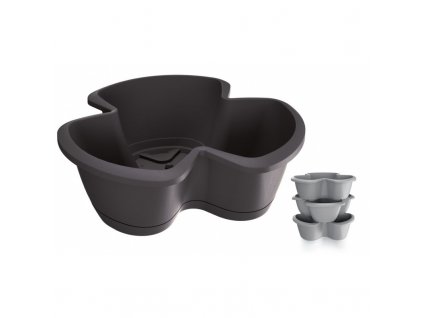 Květináč na bylinky RESPANA 3 patra pr. 40 cm - barva antracit (S433)
