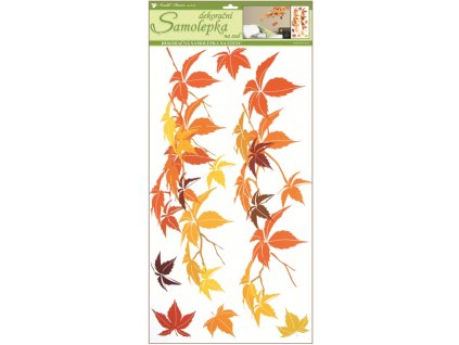 Samolepky na zeď 60 x 32 cm, podzimní listí