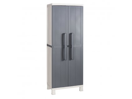 4626015 skrin plastova anniversary 65 x 37 x 173 cm vysoka s policemi barva tmave seda dvirka