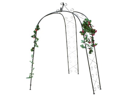 10039035 zahradni oblouk na popinave rostliny trojramenny 180 x 39 x 240 cm