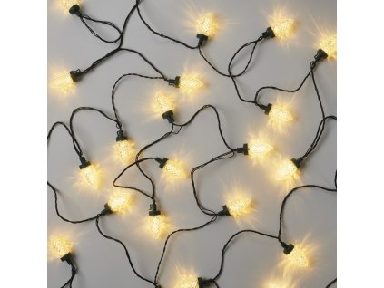 Osvětlení řetěz 9,8 m, teplá bílá, 50 LED