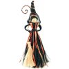Čarodějnice s černooranžovou sukní 23cm