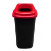 Odpadkový koš plastový SORT BIN 45 L - červené víko