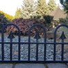 Zahradní plůtek, plast - imitace kovaný plot 2,3 m - barva hnědá
