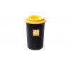 Odpadkový koš plastový ECO BIN 50 L - žluté víko