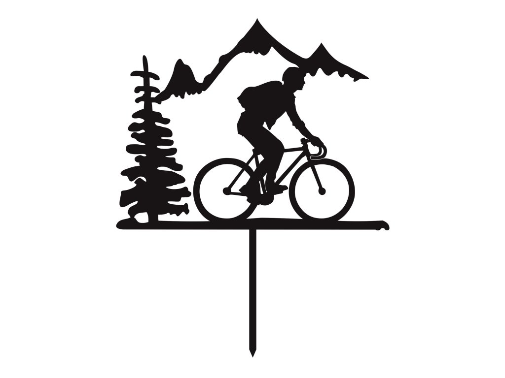 Zápich – Cyklista v horách