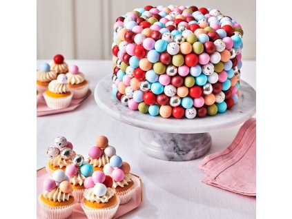 Čokoládové guličky Choco Crispy Balls 130g Lipstick red