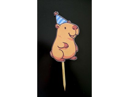 Drevený zápich kapybara party