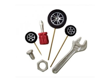 Cukrová dekorácia sada mechanik