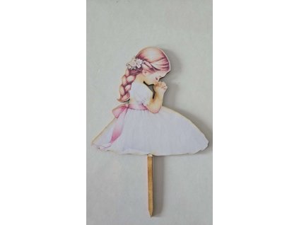 Drevený zápich prijímanie dievčatko modlitba