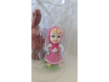 Cukrová dekorácia Máša a medveď