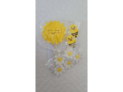 Cukrová dekorácia slnko a včielky