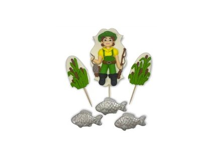 Set cukrových dekorácií Rybár