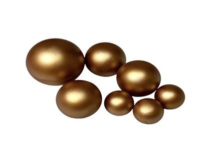 Čokoládové gule bronz/7ks