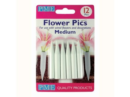 Zápichy pre živé kvety M 12ks