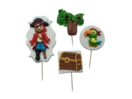 Cukrová dekorácia PIRÁTSKA 3D sada