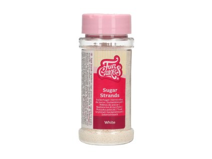 Cukrový posyp FunCakes STRANDS 80g biele