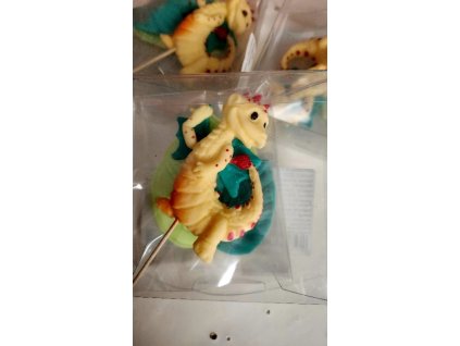 Cukrová dekorácia dinosaurus medový SET