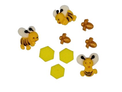 Cukrová dekorácia VČIELKY sada