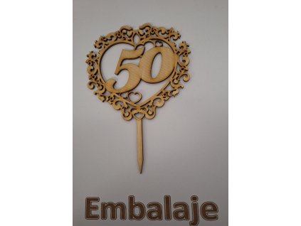 Drevený zápich Číslo ''50''