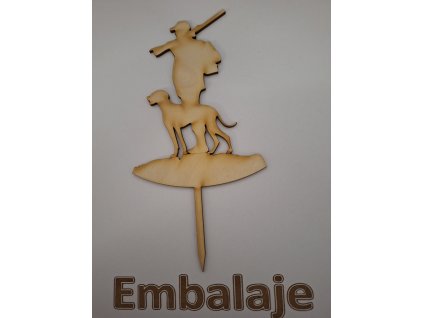 Drevený zápich Poľovník