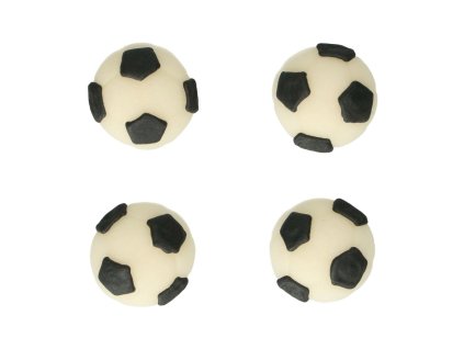 Cukrové ozdoby FunCakes futbalová lopta 8ks