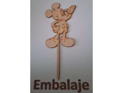 Drevený zápich Mickey