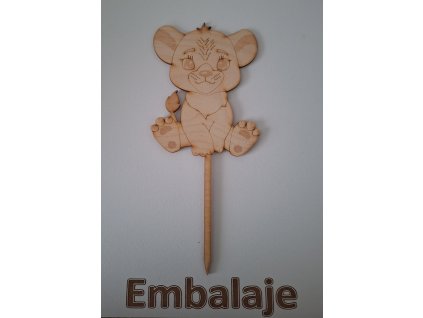 Drevený zápich Tiger