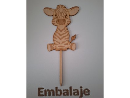 Drevený zápich Zebra