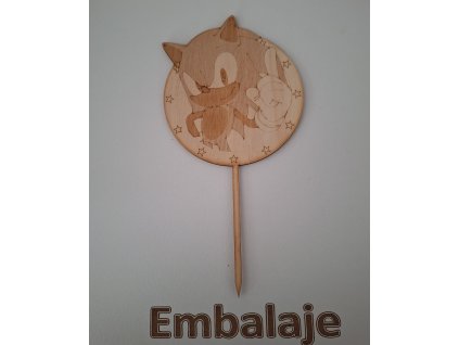 Drevený zápich Sonic