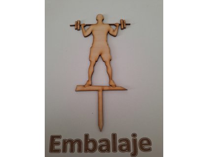 Drevený zápich Body Builder 2