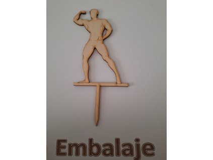 Drevený zápich Body Builder