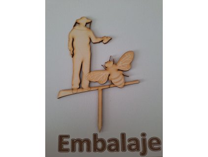 Drevený zápich Včelár