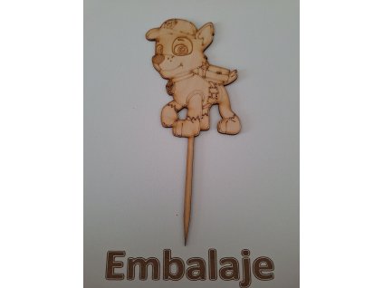 Drevený zápich Pes (uniforma)