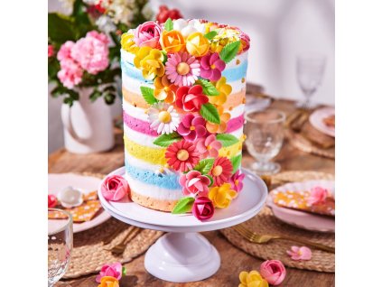 Jedlé oblátkové kvety KAMELIA 5ks