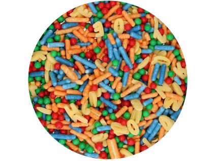 Cukrový posyp FunCakes Sprinkle Medley abeceda 65g