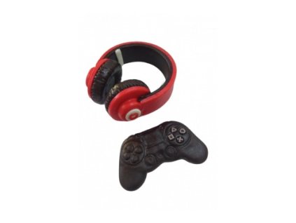 Cukrová dekorácia Joystick a sluchátka set