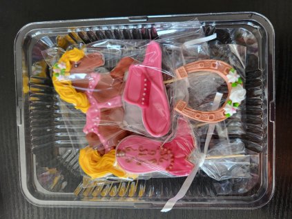 Cukrová dekorácia koník sada