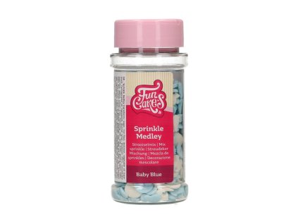 Cukrový posyp FunCakes Sprinkle Medley Baby Blue 50g