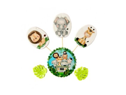 Cukrová dekorácia SAFARI sada