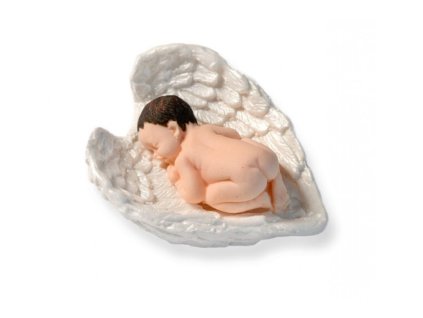 Cukrová dekorácia babätko v krídlach