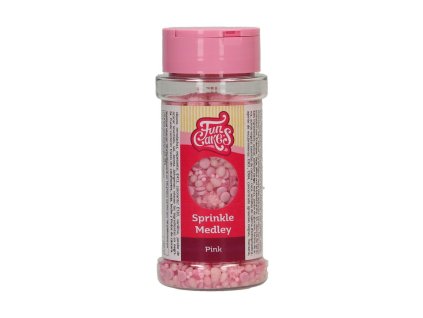 Cukrový posyp FunCakes Sprinkle Medley Pink 70g