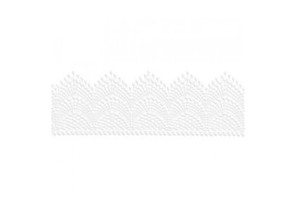 Cukrová krajka biela 1